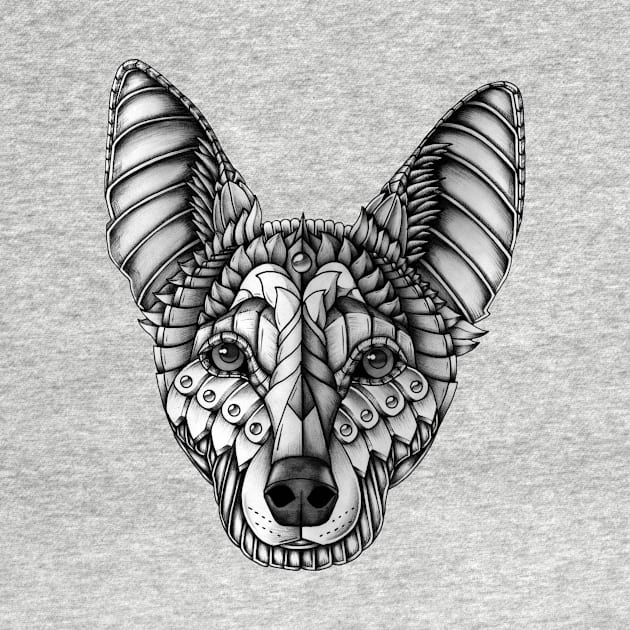 Ornate Australian Kelpie by Psydrian